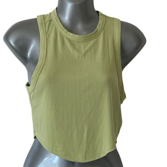 BDG Tops - BDG Urban Outfitters Women's Green Cropped Tank Top Size L